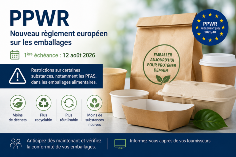 PPWR : échéance 2026 pour les emballages alimentaires